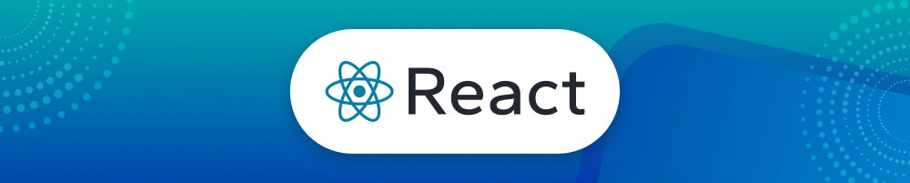 React.js logo.