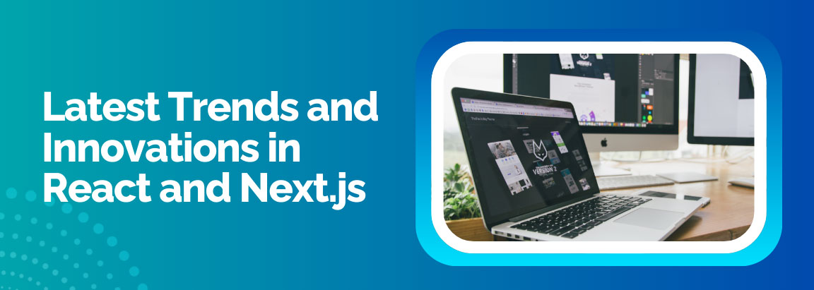 Choosing between Next.js and React.js for web development, with a developer writing code.
