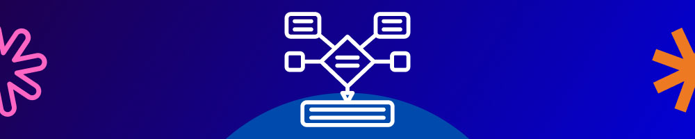 Flowchart icon with decision points, indicating the process mapping and logic flow for site migration.