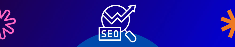Magnifying glass icon with 'SEO' text and an upward trending graph, symbolizing SEO strategy and ranking growth for site migration.