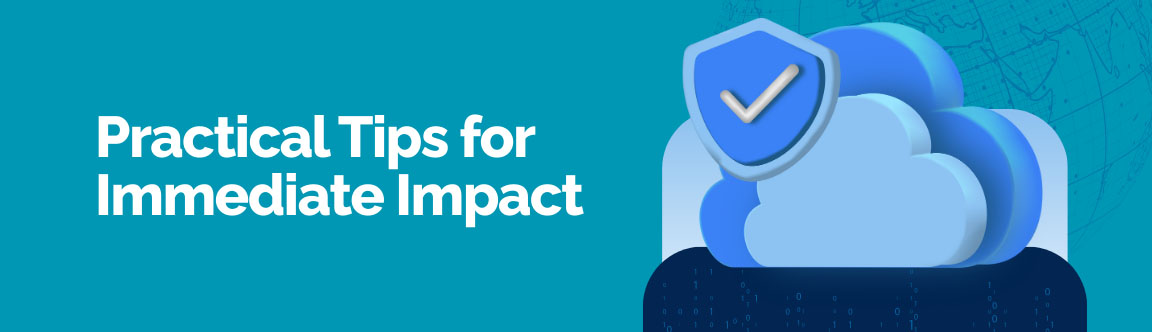 Practical tips for immediate AWS cost optimization with secure cloud illustration