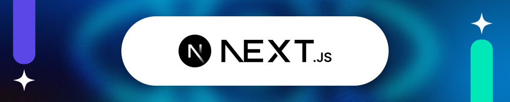 Next.js React framework logo banner for modern web development