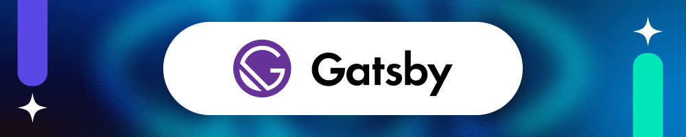Gatsby React framework logo for fast static website development