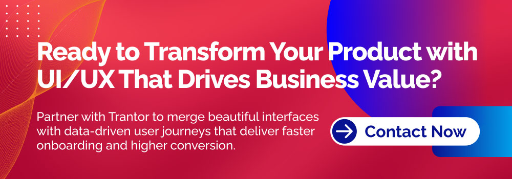 UI UX design services call to action banner for digital product growth