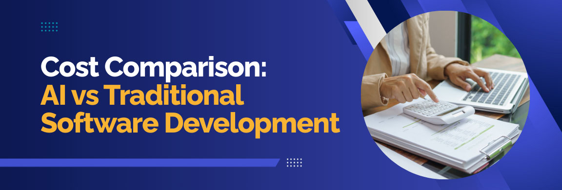 Cost comparison between AI-driven and traditional software development approaches.