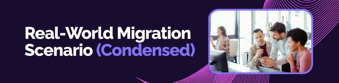 Real-world Azure DevOps migration scenario illustrating team collaboration and planning.