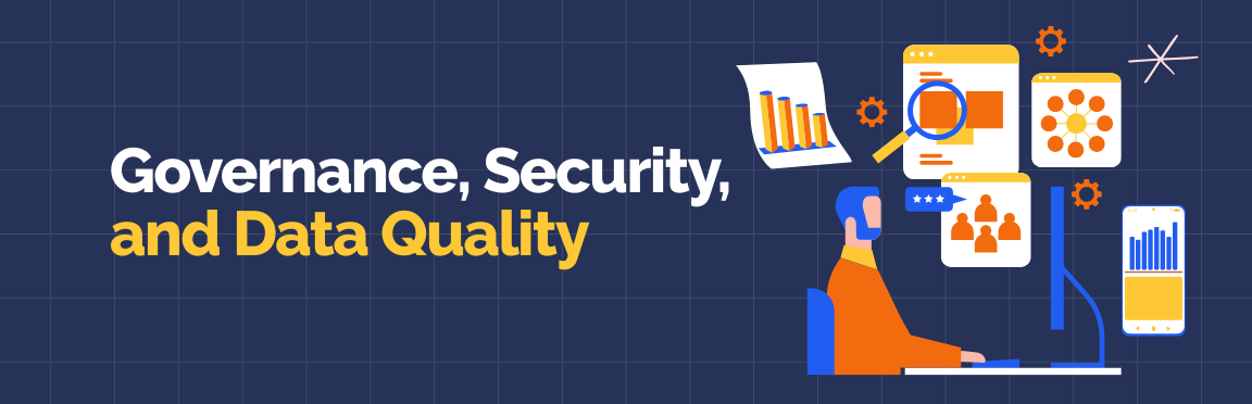 Governance, security, and data quality considerations when choosing ETL or ELT.