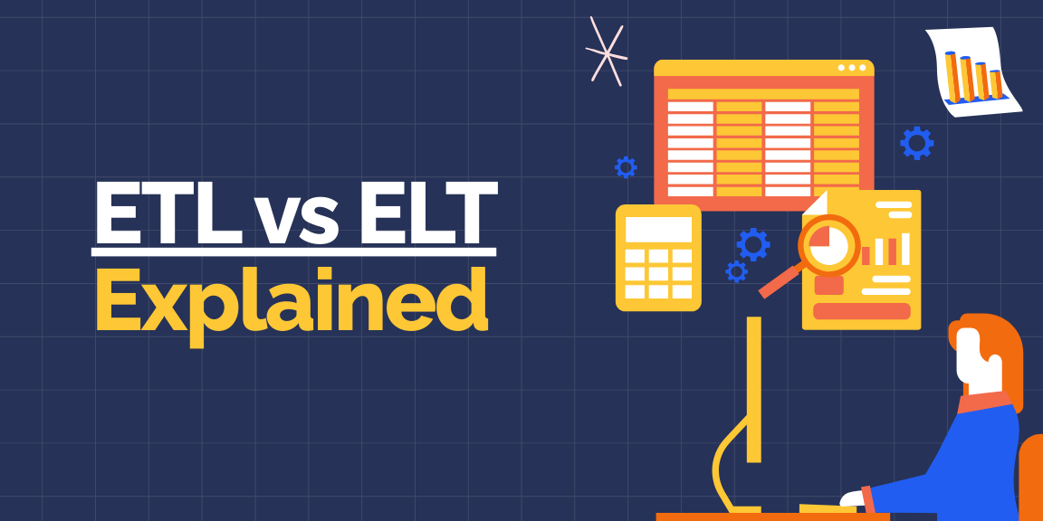 ETL vs ELT explained with visual overview of data transformation and analytics workflows.