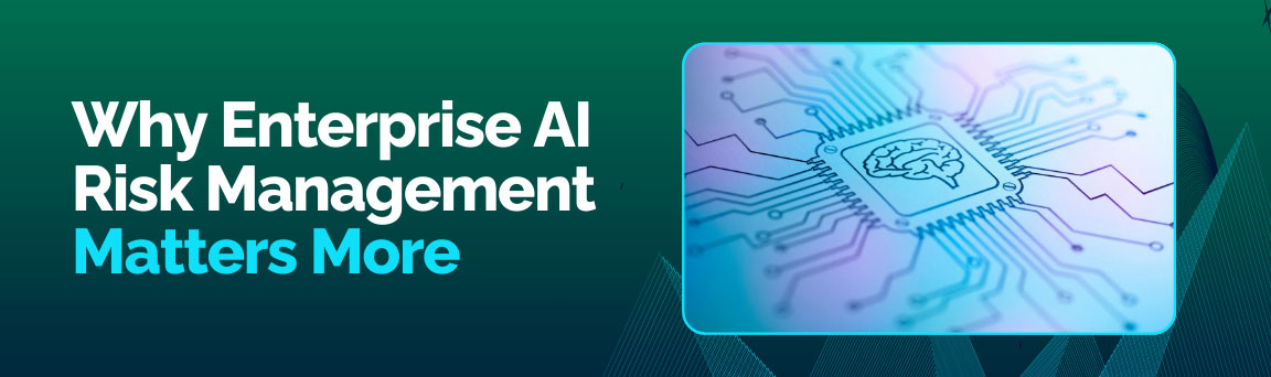 Why enterprise AI risk management matters with AI chip and neural network concept
