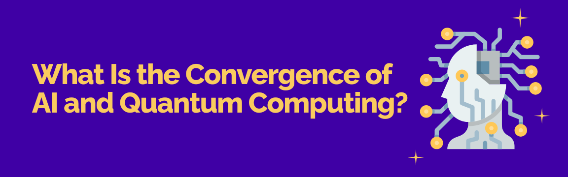 Convergence of AI and quantum computing illustrated with AI neural processor concept