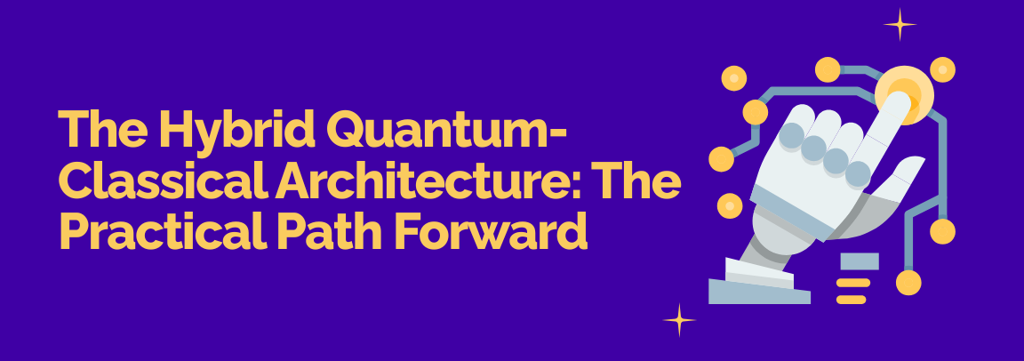 Hybrid quantum-classical architecture concept demonstrating integrated AI computing systems