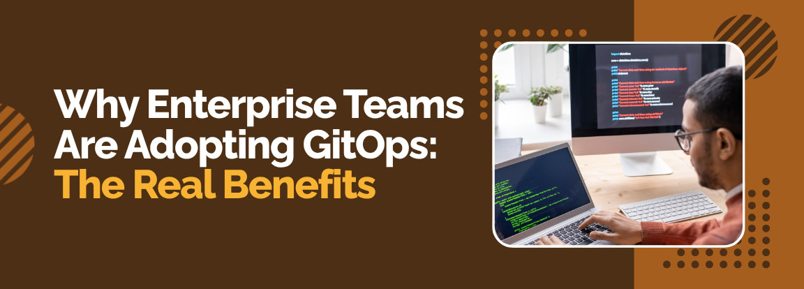 Benefits of GitOps adoption including faster deployments, automation, and improved DevOps efficiency