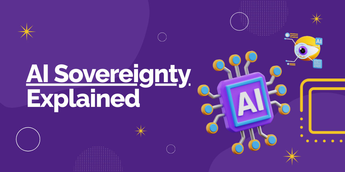 AI sovereignty explained with secure AI infrastructure and data protection concept