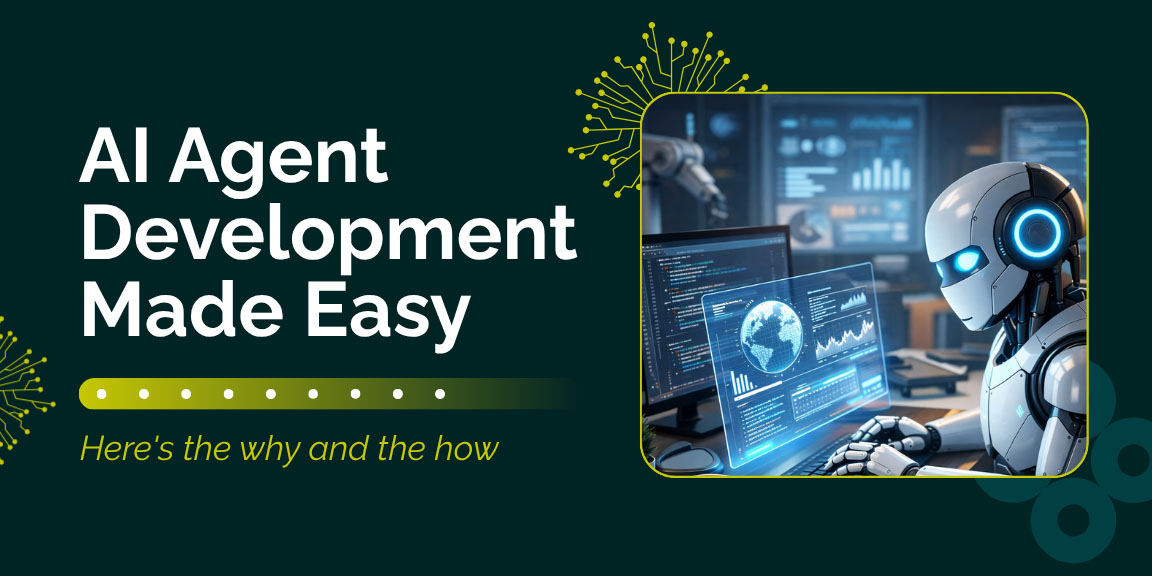 AI agent development guide illustrating autonomous systems, workflows, and enterprise AI agent architecture